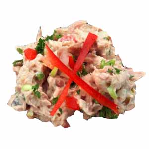 73.Zalm en tonijn salade